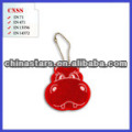 customized logo Reflective key chain with PVC